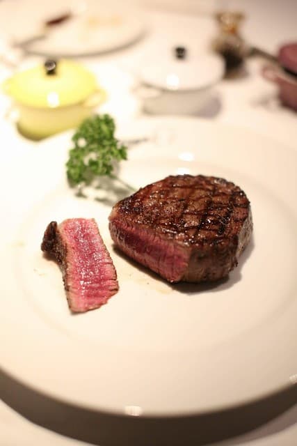 Katsuya charcoal grill steakhouse: Theatrical Charcoal Steaks
