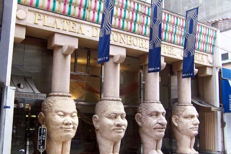 Dotonbori Hotel Front Pillars